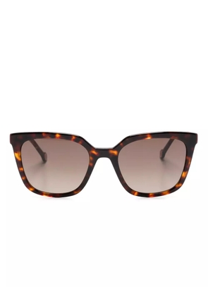 Carolina Herrera square-frame sunglasses - Brown