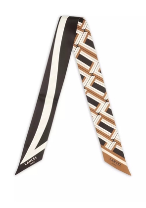 Lancel Biface geometric headband - Brown