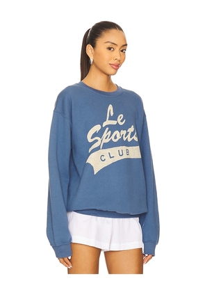 Junk Food Le Sports Club Sweatshirt in Blue. Size L. Also in XL, XS.