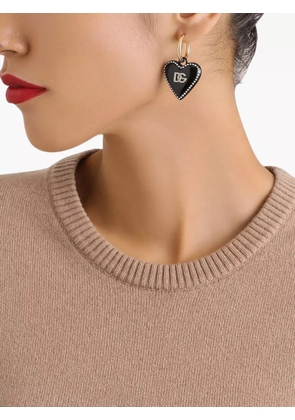 Dolce & Gabbana heart drop earrings - Gold