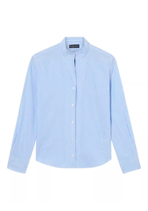 Brooks Brothers stand-collar striped shirt - Blue