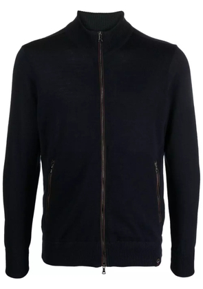 Paul & Shark high-neck virgin wool cardigan - Blue