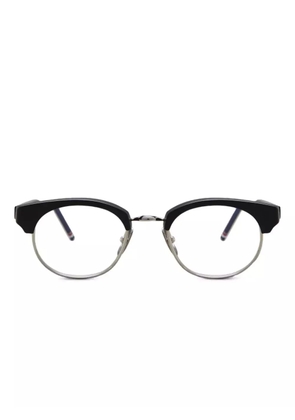 Thom Browne Eyewear oval-frame glasses - Black