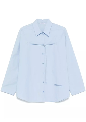 Patrizia Pepe strap-detail shirt - CA38 Shirting Sky