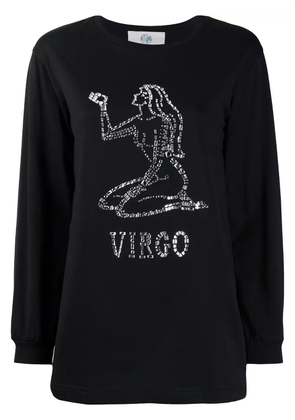Alberta Ferretti Virgo crystal-embellished jumper - Black