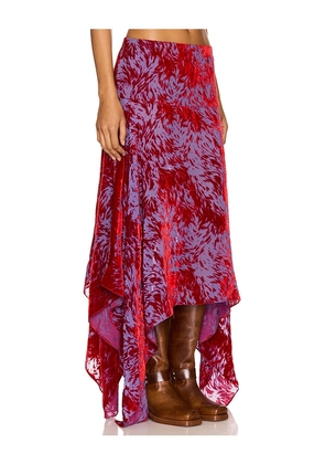 Masha Popova Handkerchief Skirt in Purple. Size 28. Also in 29.