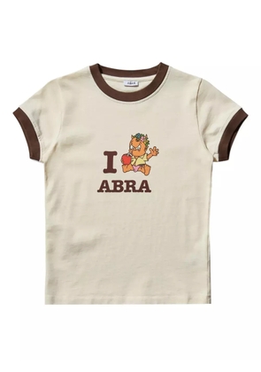Abra graphic-print cotton T-shirt - Neutrals