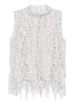 Brunello Cucinelli sequinned top - Grey