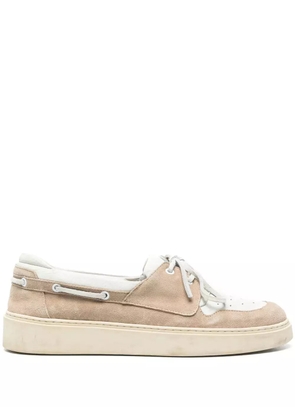 Eleventy suede boat shoes - Neutrals
