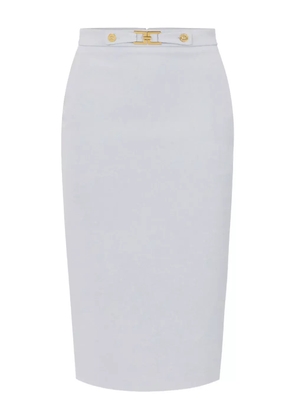 Elisabetta Franchi front-buckle pencil skirt - Blue