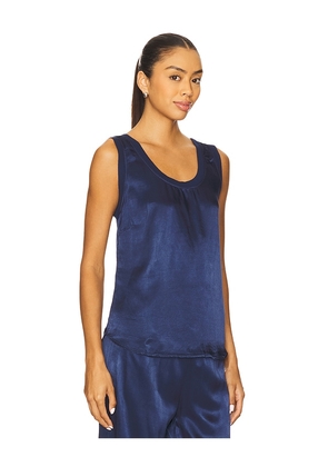 LA Made You Silky Tank Top in Navy. Size L. Also in S, XS.