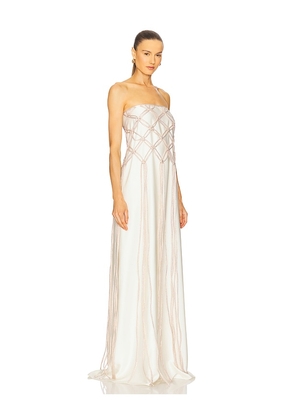 Mayle Vasquez Redes Dress in Ivory. Size M. Also in L, S.