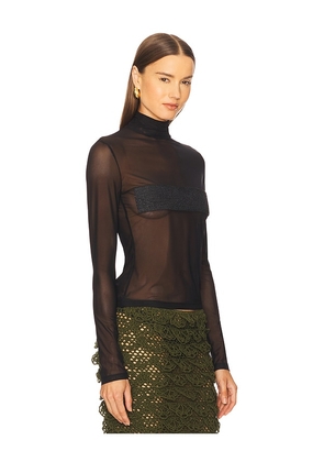 nastyamasha Mesh Top in Black. Size L. Also in M, S, XS.