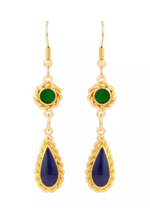 Susan Caplan Vintage 1990 Edwardian Revival drop earrings - Gold