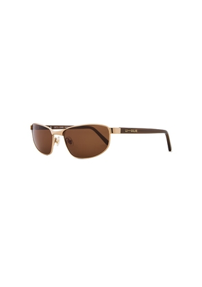 Lu Goldie Narcisa Sunglasses in Metallic Gold.