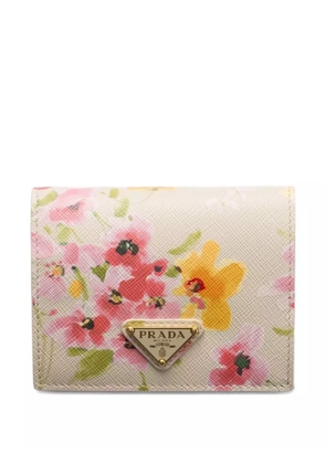 Prada floral-print wallet - Neutrals