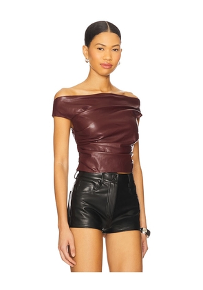 LAMARQUE Ines Top in Burgundy. Size M. Also in L, S, XL, XS.