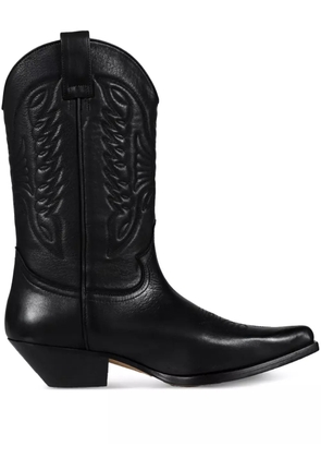 MM6 Maison Margiela leather boots - Black