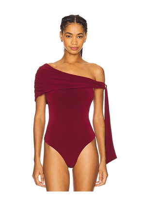 Lovers and Friends Ella Bodysuit in Burgundy. Size L. Also in M, S, XL, XS, XXS.