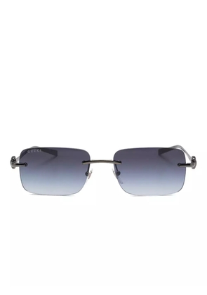 Gucci rimless metal sunglasses - Black
