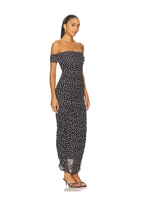 MAJORELLE x Yhasmina Ferrara Thea Maxi Dress in Black. Size L. Also in M, S, XL, XS, XXS.