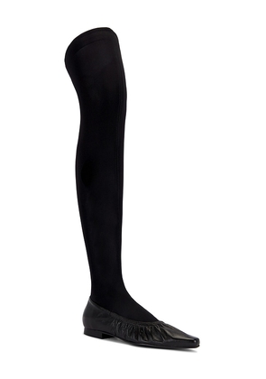 Nora Lozza Over The Knee Ballerina Boot in Black. Size 6. Also in 7, 8, 9.