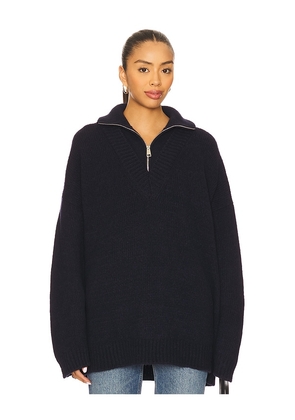 Nanushka Kylen Sweatshirt in Navy. Size L. Also in M, S, XS.