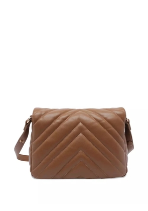 LIU JO quilted-chevron shoulder bag - Brown
