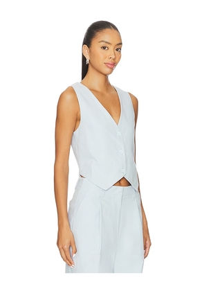 LIONESS x REVOLVE Leo Vest in Baby Blue. Size L. Also in M, S, XL, XS, XXS.