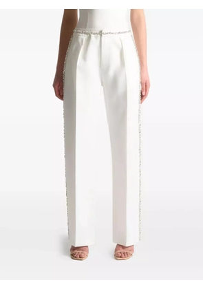 Manière De Voir Patricia side-embellished pleated trousers - White