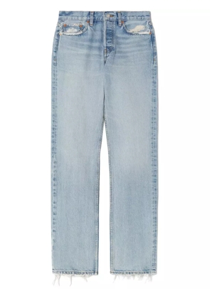 RE/DONE Easy straight-leg cotton jeans - Blue