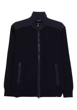 Paul & Shark zip-front wool cardigan - Black