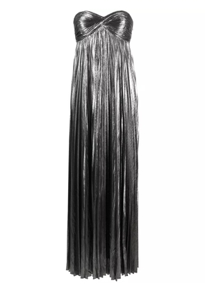 Retrofete Zoa pleated maxi dress - Silver