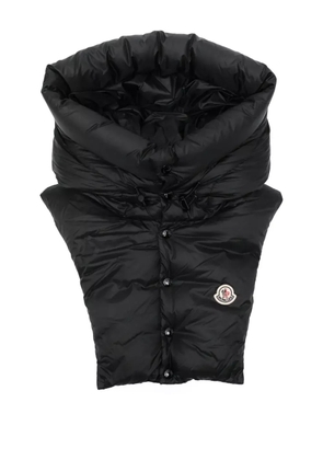 Moncler quilted high-neck hood - Black