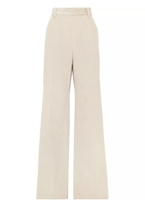 Brunello Cucinelli corduroy wide-leg trousers - Neutrals