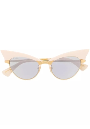 Gucci Eyewear interchangeable-rim oval sunglasses - Gold