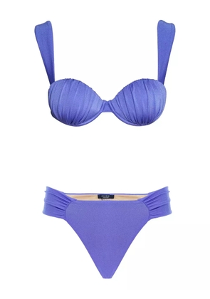 Noire Swimwear ruched balconette bikini - Purple