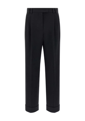 Alberto Biani Albertino pleated cuffed trousers - Black