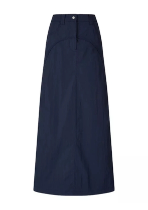 STUDIO TOMBOY pleated A-line maxi skirt - Blue