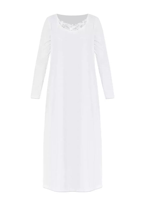 Hanro floral-lace long-sleeved nightdress - White