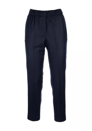 Peserico elastic-waist trousers - Blue