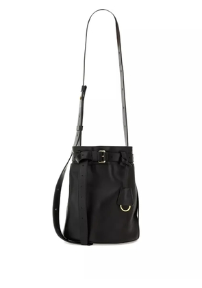 Moschino Tie Me belted bucket bag - Black