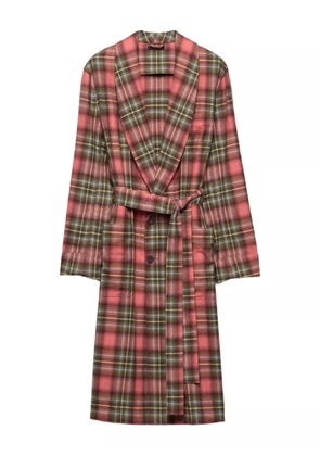 Prada cotton robe single-breasted coat - Pink