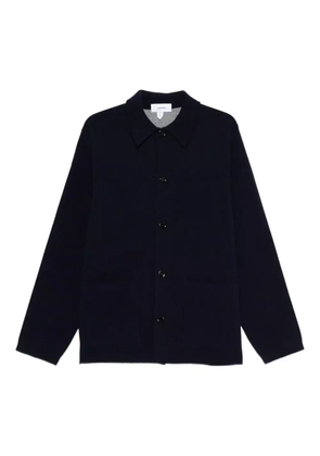 Lardini patch-pocket button cardigan - Blue