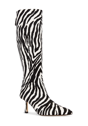 Studio Amelia Petra Calf Boot in Black,White. Size 36. Also in 38, 40.