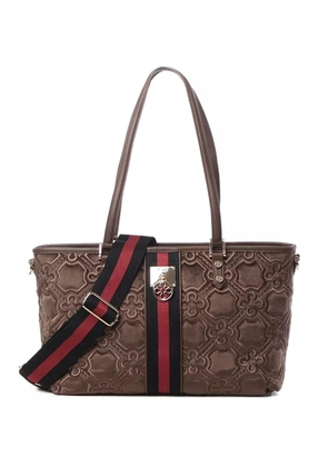 V°73 Cate quilted-effect shoulder bag - Brown