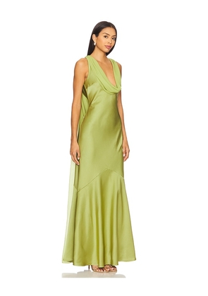 Runaway The Label x REVOLVE Gabriella Maxi Dress in Olive. Size L. Also in S, XS, XXS.