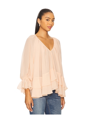Tularosa Lenora Blouse in Peach. Size L. Also in M, S, XL, XS, XXS.