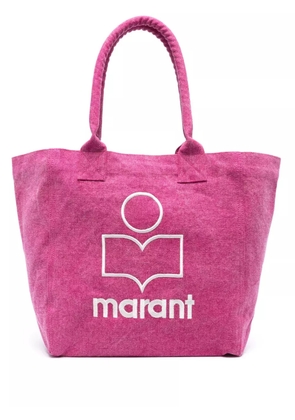 ISABEL MARANT Yenky logo-embroidered tote bag - Pink