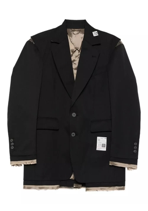 Maison MIHARA YASUHIRO frayed-detail jacket - Black
